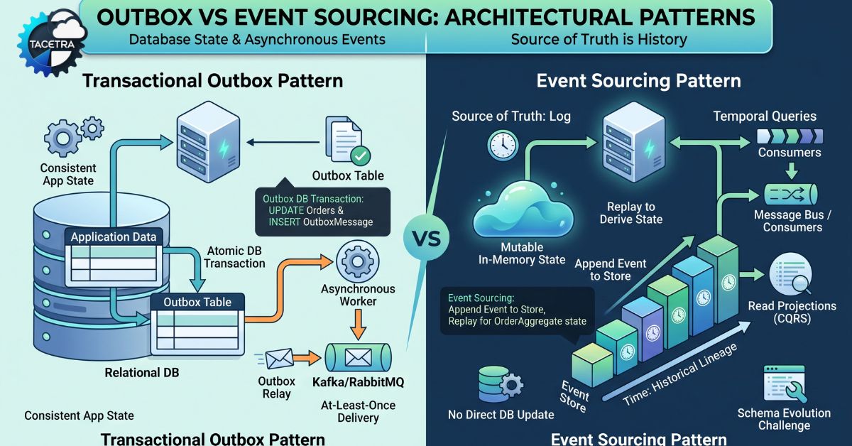 Transactional Outbox and Event Sourcing